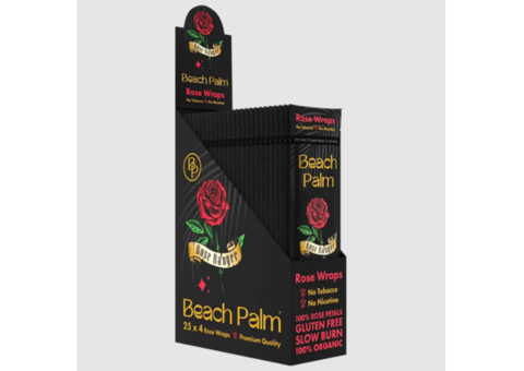 Beach Palm Rose Petal Wraps: A Floral Touch to Your Smoke