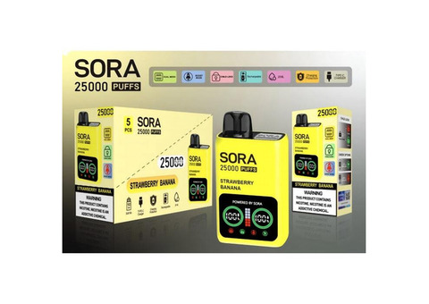 Komge SORA 5% Disposable Device - 25000 Puffs - 5 Pack