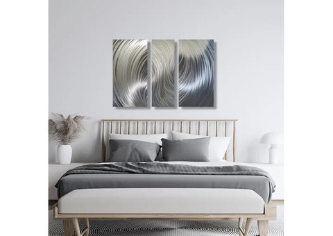 Explore Stunning Silver Wall Art from ModernElementsArt