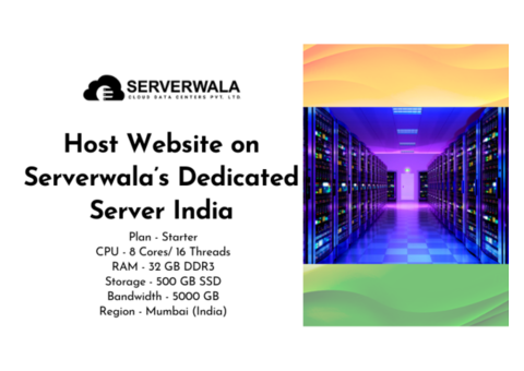 Host Website on Serverwala’s Dedicated Server India