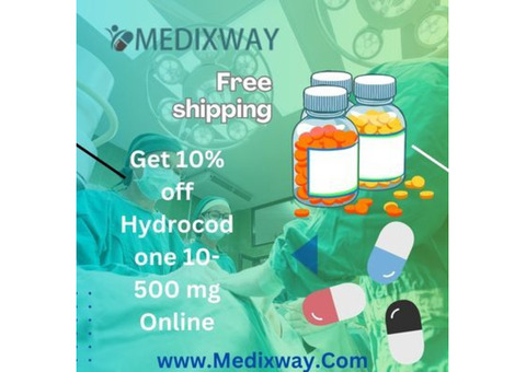 Get 10% off Hydrocodone 10-500 mg Online