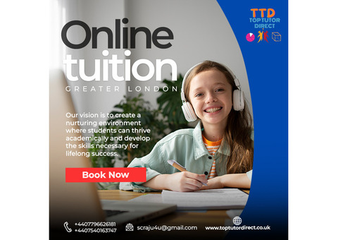 Get individualized attention with our Online tuition in Greater London