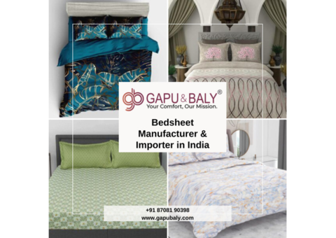 Bedsheet manufacturer and Importer in India