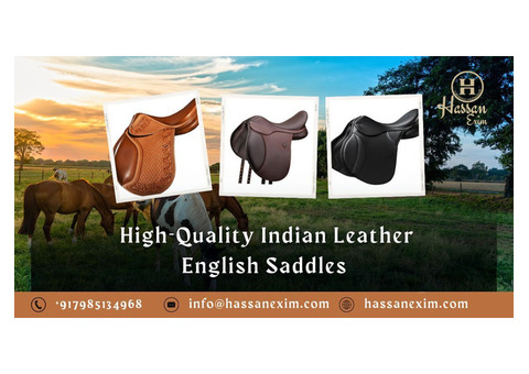 High-Quality Indian Leather English Saddles at an Affordable Price