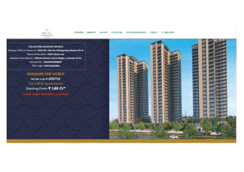 Shalimar One world -  3 & 4 BHK Apartments