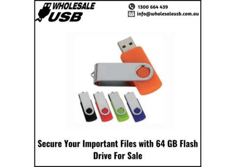 Secure Your Important Files with 64 GB Flash Drive For Sale