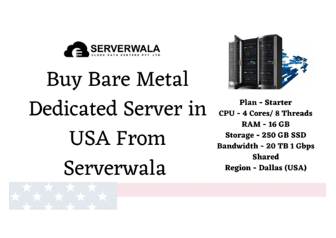 Buy Bare Metal Dedicated Server in USA From Serverwala