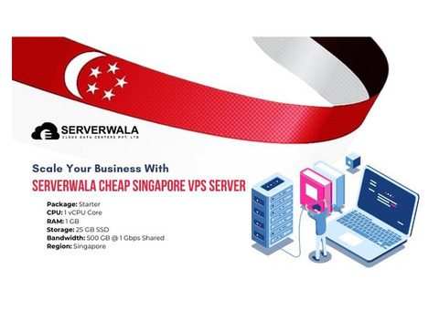 Scale Your Business With Serverwala Cheap Singapore VPS Server