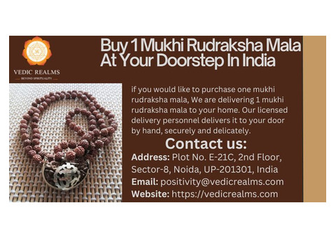 Buy 1 Mukhi Rudraksha Mala At Your Doorstep In India