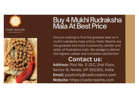 Buy 4 Mukhi Rudraksha Mala At Best Price