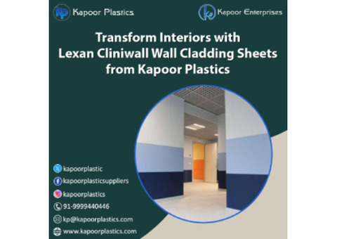 Transform Interiors with Lexan Cliniwall Wall Cladding Sheets