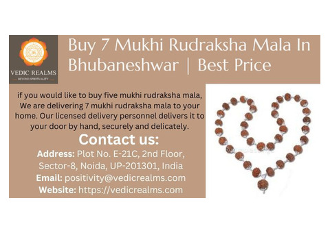 Buy 7 Mukhi Rudraksha Mala In Bhubaneshwar | Best Price