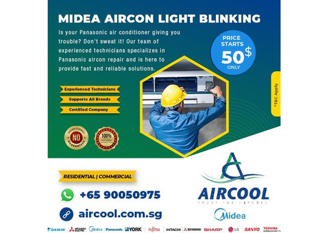 Midea Aircon Light Blinking