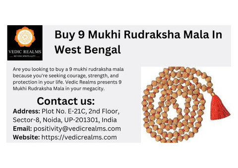 Buy 9 Mukhi Rudraksha Mala In West Bengal