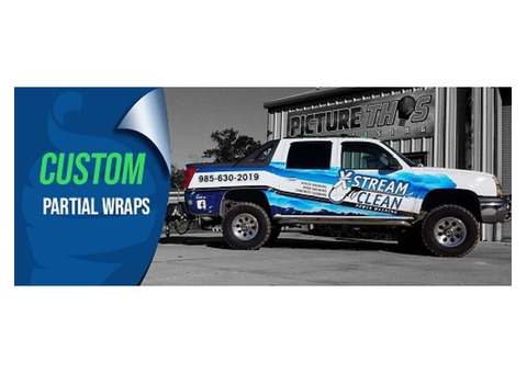 Enhance Your Vehicle with Our Custom Partial Truck Wraps