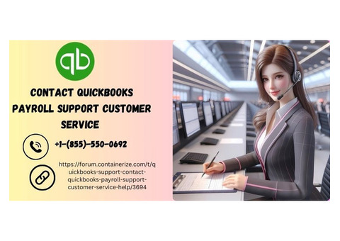 Contact QuickBooks Payroll Support Customer Service