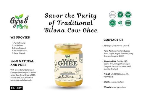 Savor the Purity of Traditional Bilona Cow Ghee