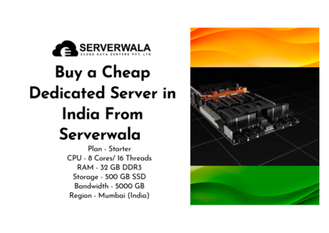 Buy a Cheap Dedicated Server in India From Serverwala