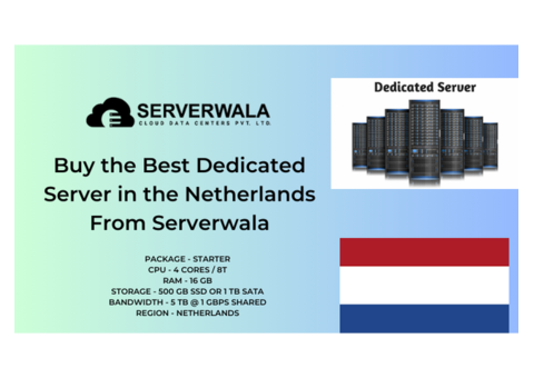 Buy the Best Dedicated Server in the Netherlands From Serverwala