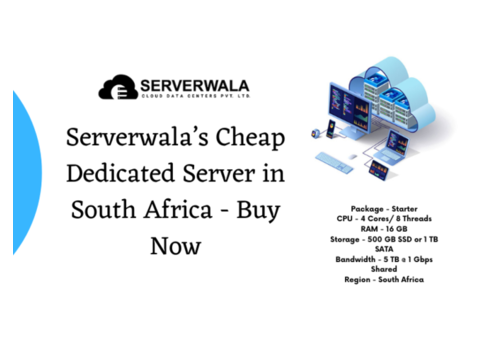 Serverwala’s Cheap Dedicated Server in South Africa - Buy Now