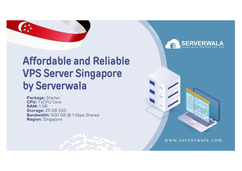 Affordable and Reliable VPS Server Singapore by Serverwala