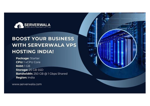 Boost Your Business with Serverwala VPS Hosting India!