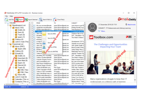 MailsDaddy OST to PST Converter