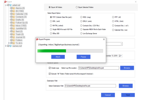 MailsDaddy NSF to PST Converter