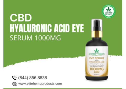 CBD Hyaluronic Acid Eye Serum: Reduce Puffiness & Dark Circles