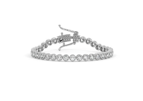 Elegant 18K White Gold Cindy Bracelet - Timeless Beauty