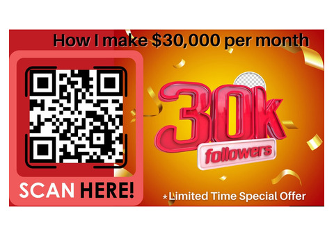 How to make $30,000 per month. Limited time special offer