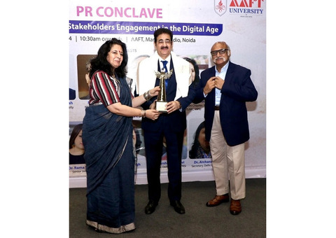 Dr. Sandeep Marwah Honored by Delhi Chapter of Public Relations Societ