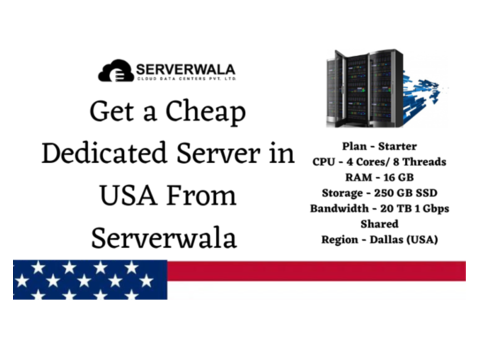 Get a Cheap Dedicated Server in USA From Serverwala