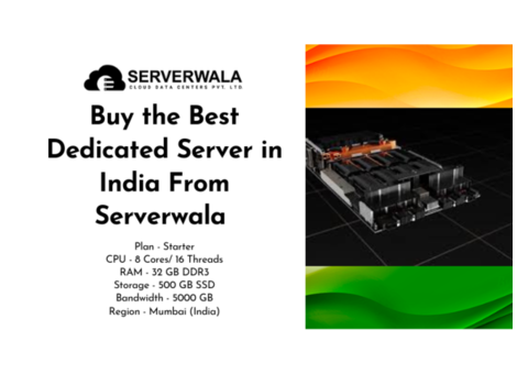 Buy the Best Dedicated Server in India From Serverwala