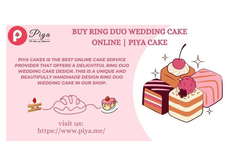 Buy Ring Duo wedding cake online/Piya cake