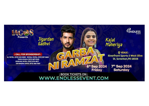 Garba Ni RAMZAT With Jigardan Gadhavi And Kajal Maheriya - Scranton PA