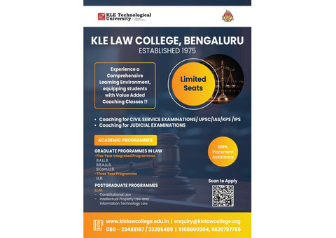 Admissions 2023-24 - BA LLB-BBA LLB-BCOM LLB-LLB-LLM- in Bangalore