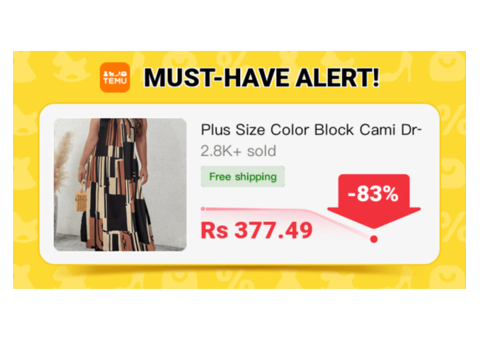 Plus Size Color Block Cami