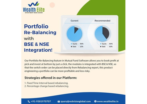 Portfolio rebalancing have on top mutual fund software in India