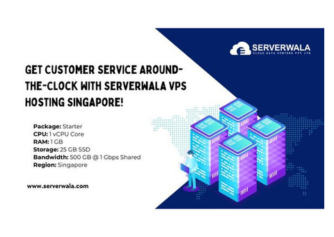 Get Customer Service With Serverwala VPS Hosting Singapore!