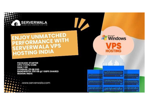 Enjoy Unmatched Performance with Serverwala VPS Hosting India