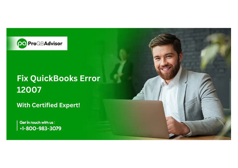 Fix QuickBooks Error 12007