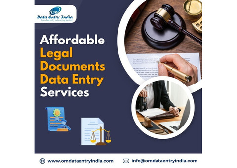 Best Legal Documents Data Entry Services in India