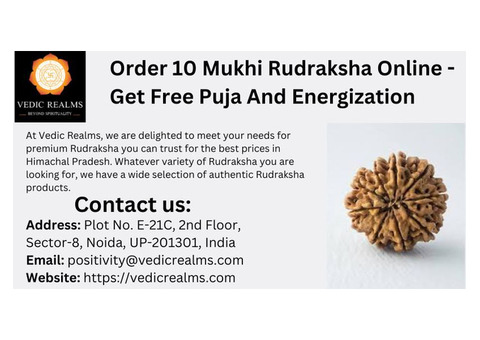 Order 10 Mukhi Rudraksha Online - Get Free Puja And Energization