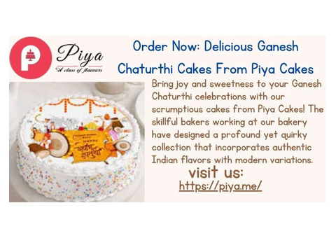 Order Now: Delicious Ganesh Chaturthi Cakes From Piya Cakes