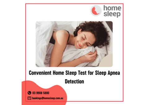 Convenient Home Sleep Test for Sleep Apnea Detection