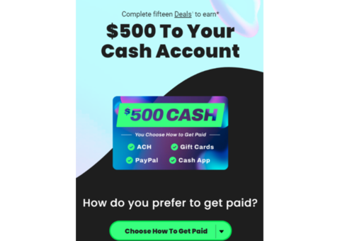 Enter for $500 Cash Towards Your Account!