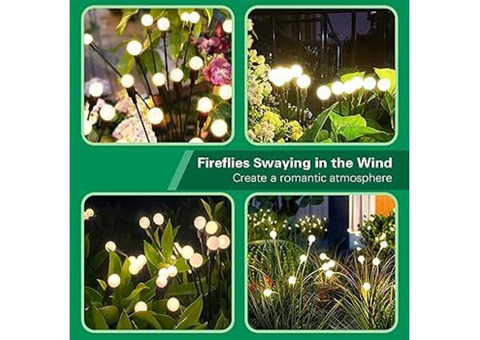 Solar-Powered Firefly LED Garden Light