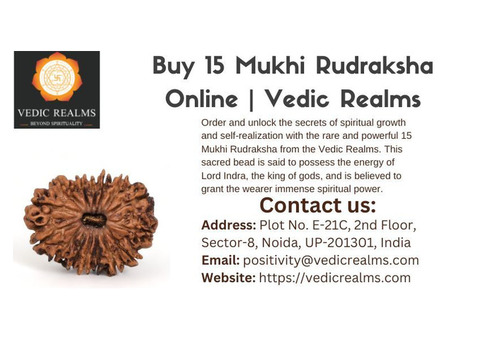 Buy 15 Mukhi Rudraksha Online | Vedic Realms