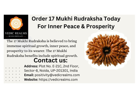 Order 17 Mukhi Rudraksha Today For Inner Peace & Prosperity